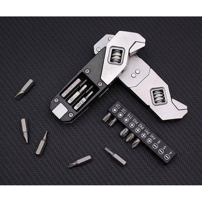 Multifunctional Spanner | Multi Tool Wrench With Screwdriver - Silver