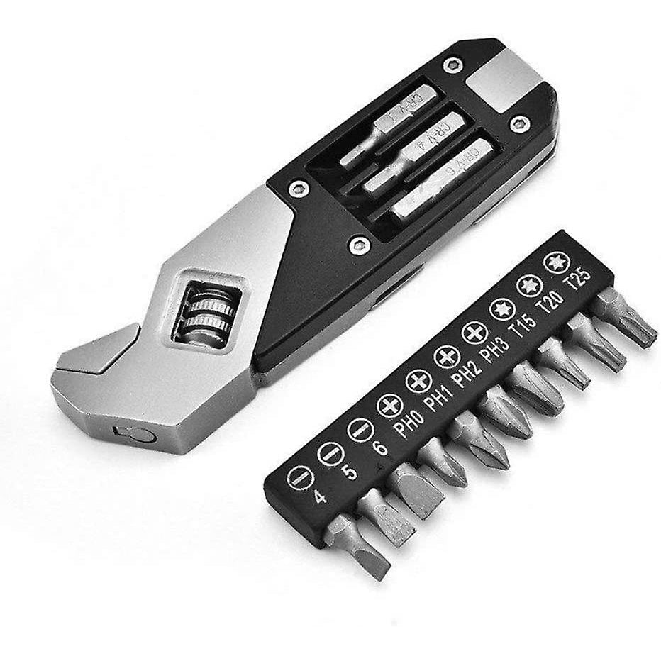 Multifunctional Spanner | Multi Tool Wrench With Screwdriver - Silver