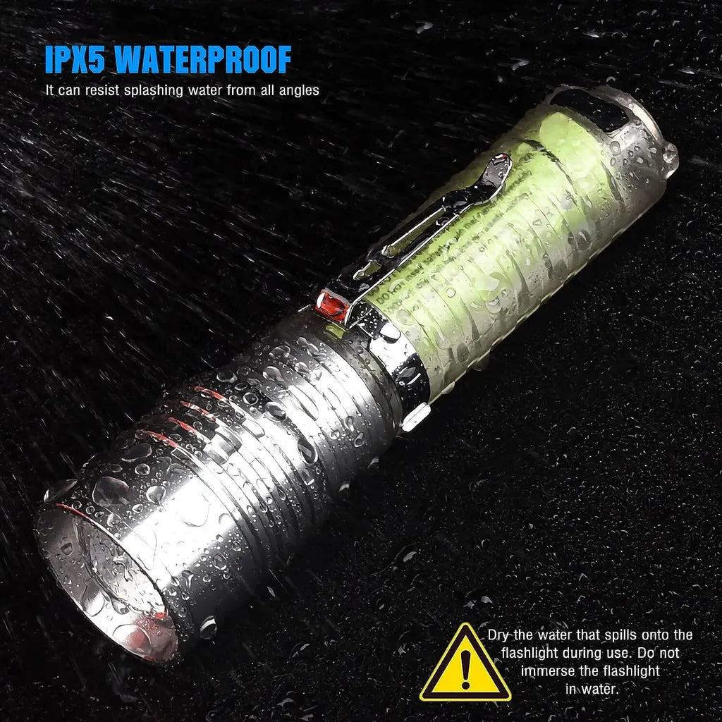 Multifunctional Zoom Rechargeable Flashlight 520A