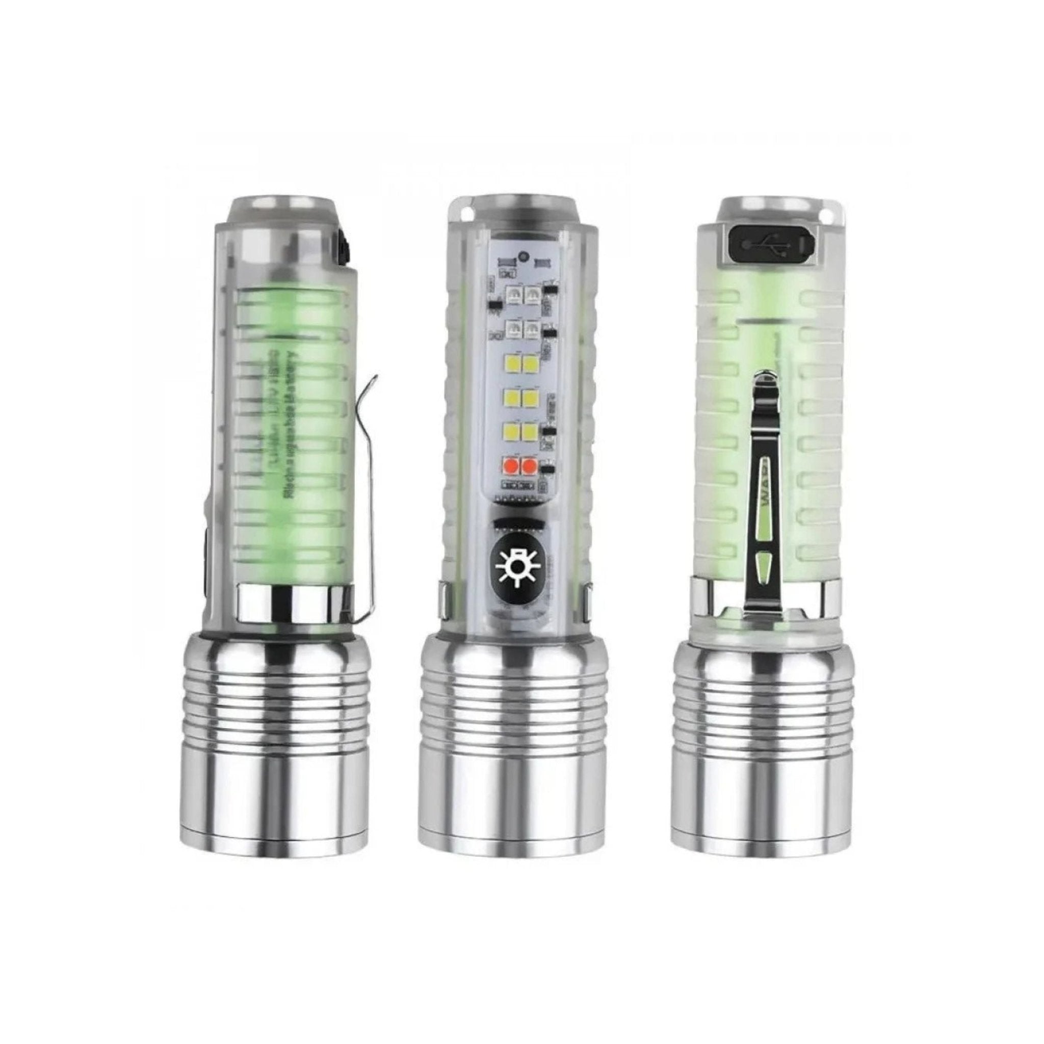 Multifunctional Zoom Rechargeable Flashlight 520A