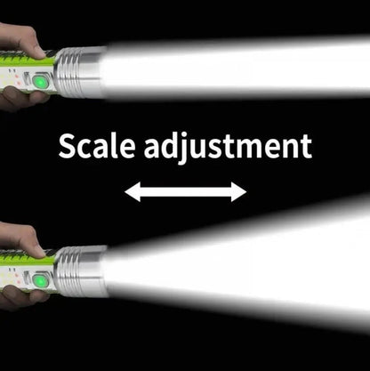 Multifunctional Zoom Rechargeable Flashlight 520A