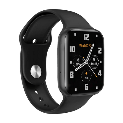 Mycandy Smartwatch With Body Temp Heart Bp Steps Sleep Tracking - Black
