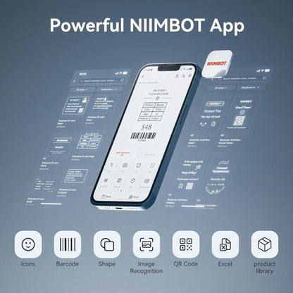 NIIMBOT K3 Inkless Smart Label Printer - Blue