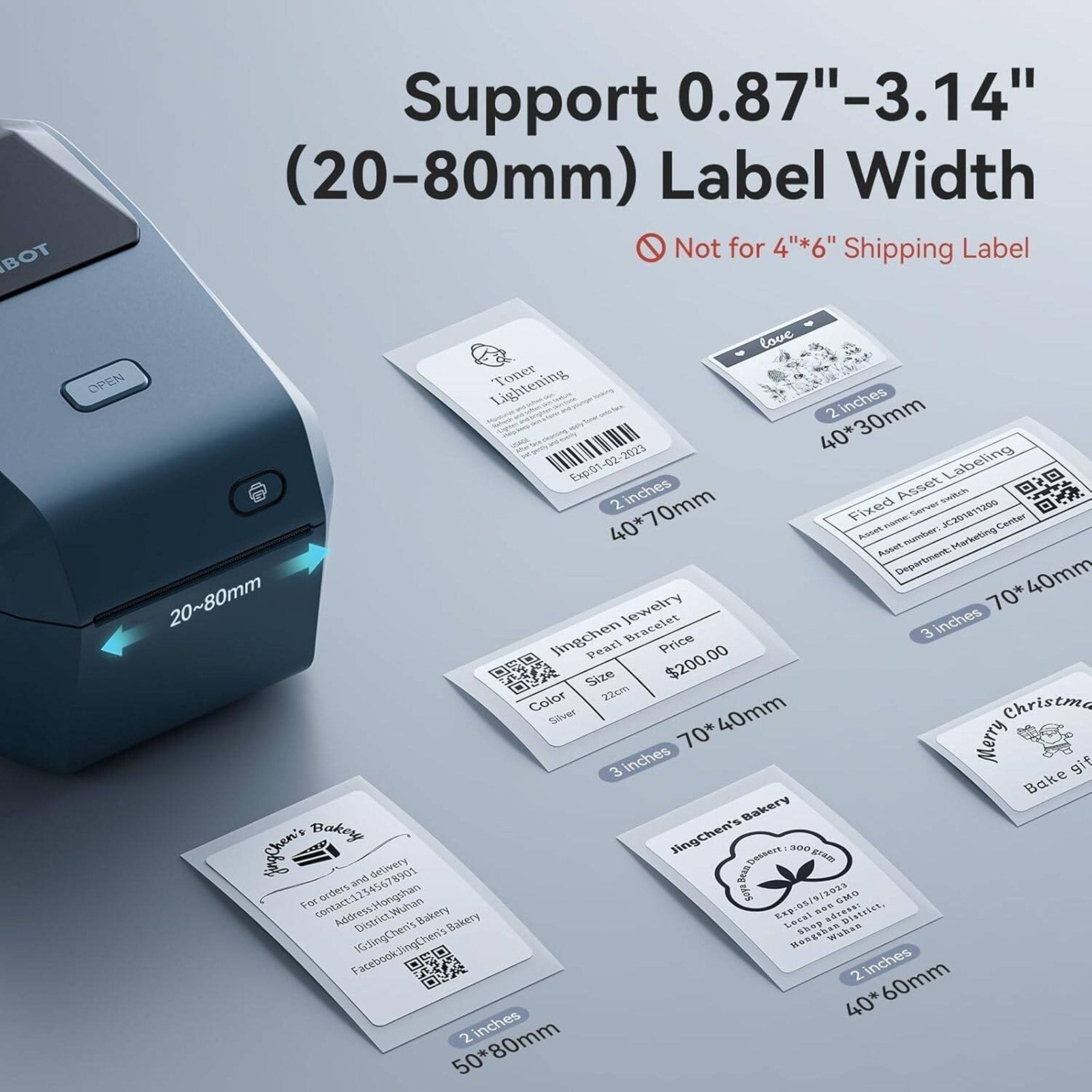 NIIMBOT K3 Inkless Smart Label Printer - Blue