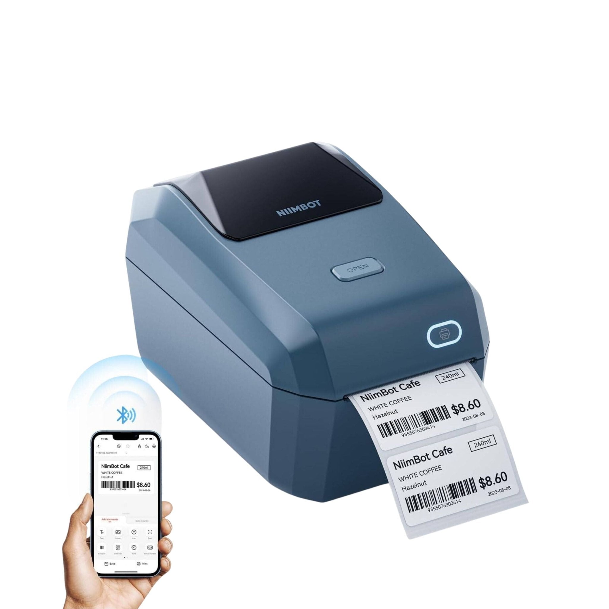 NIIMBOT K3 Inkless Smart Label Printer - Blue