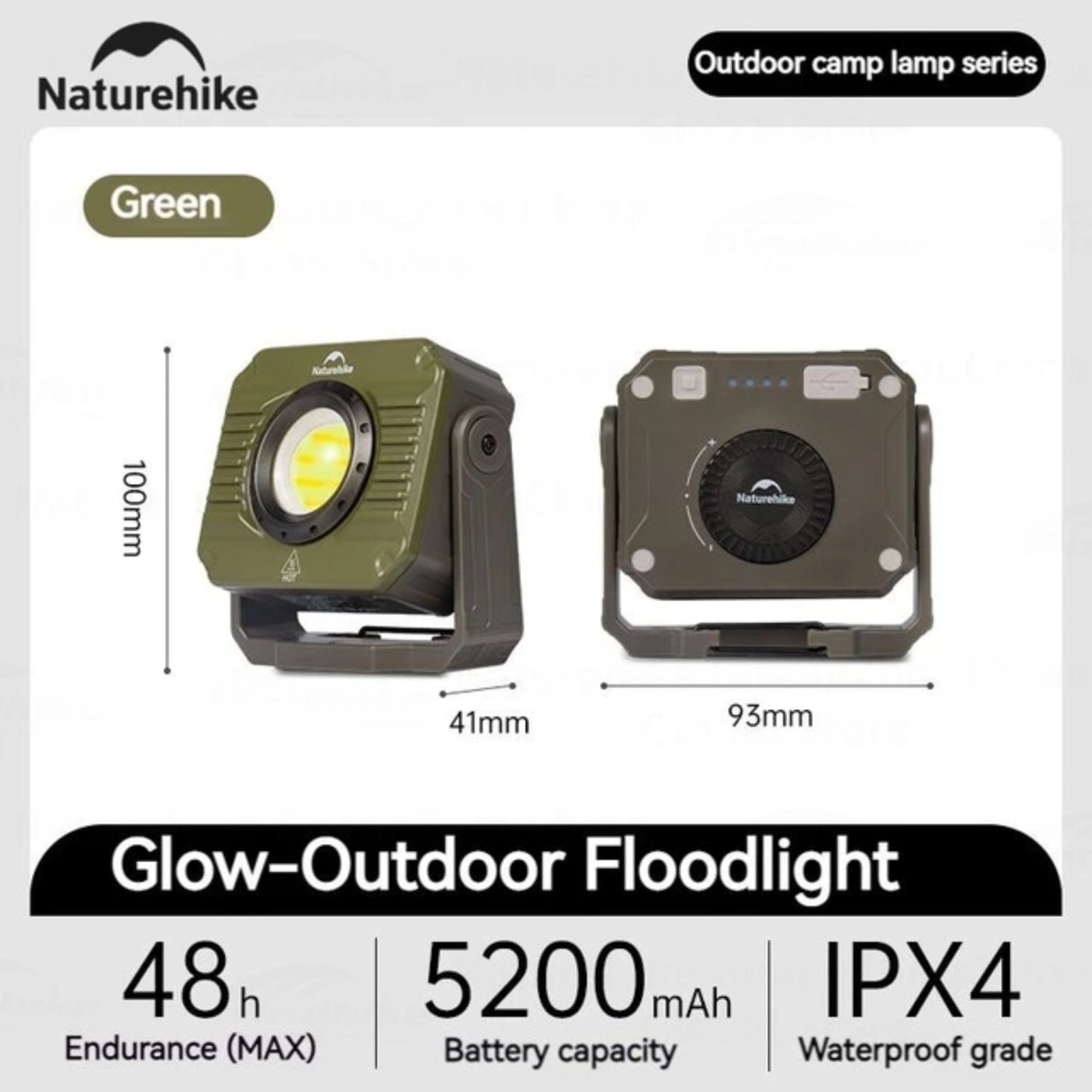 Naturehike Outdoor floodlight working light - Green