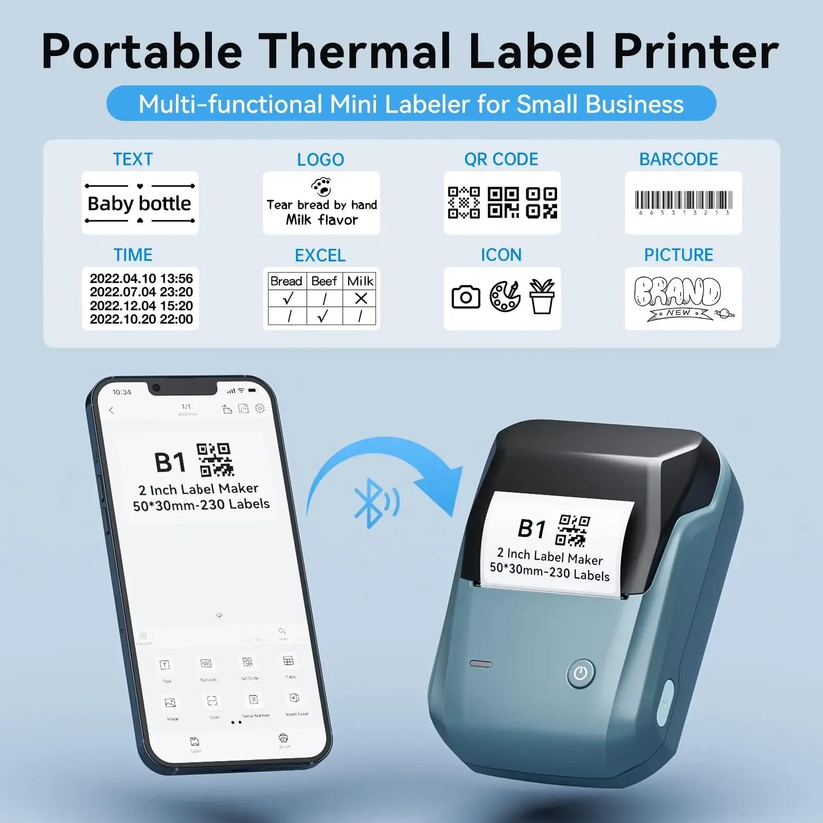 Niimbot B1 Smart Label Printer