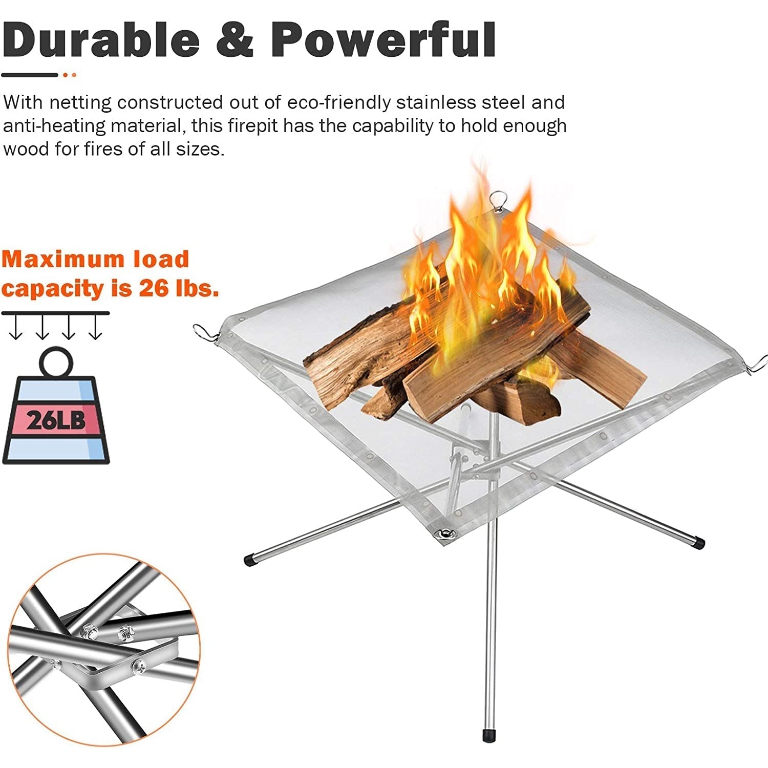 Omega Korea 1 Folding Mesh Fire-Pit