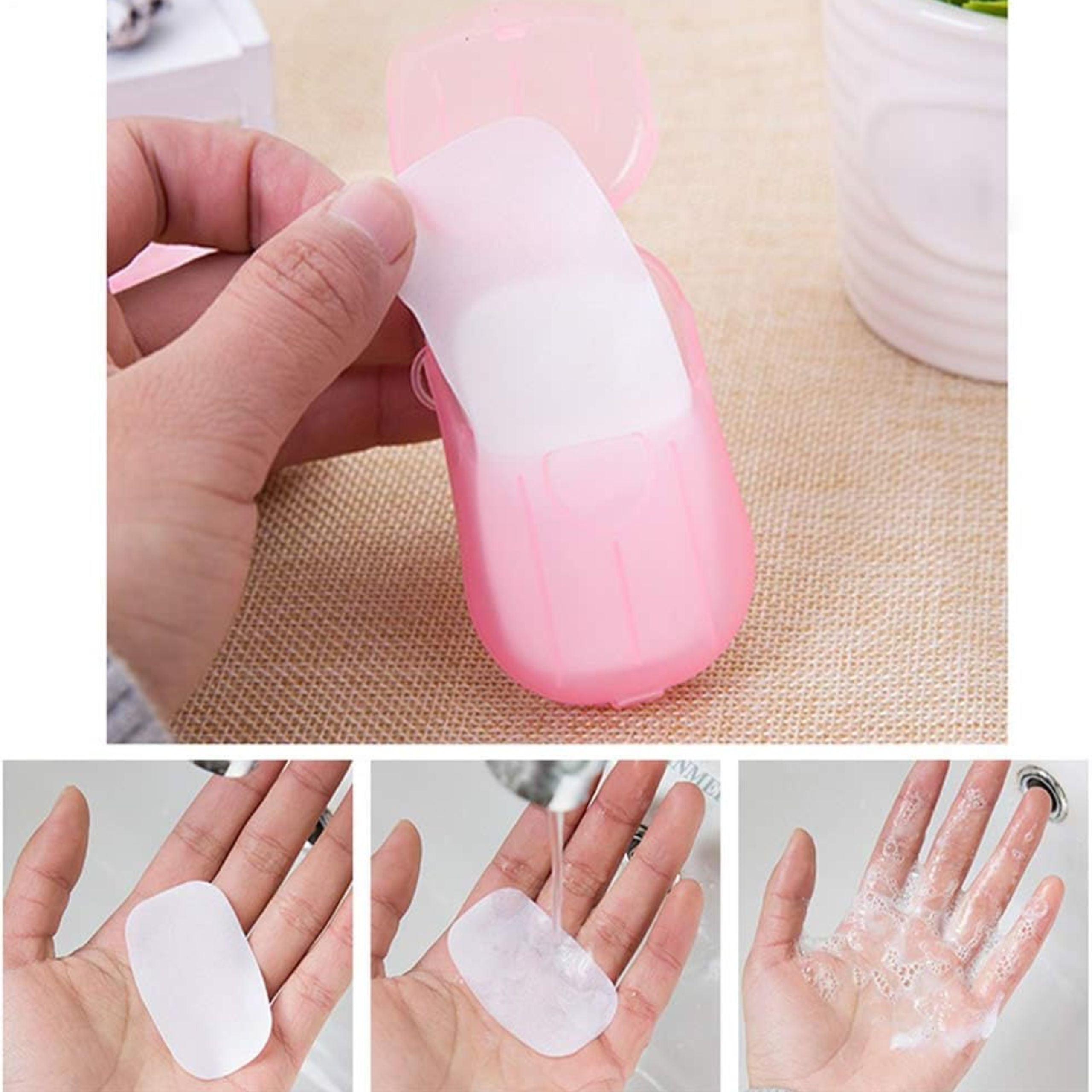 Omega Korea 1 Traveling Soap Sheets (1*50-Sheet) - 5 Pcs Set