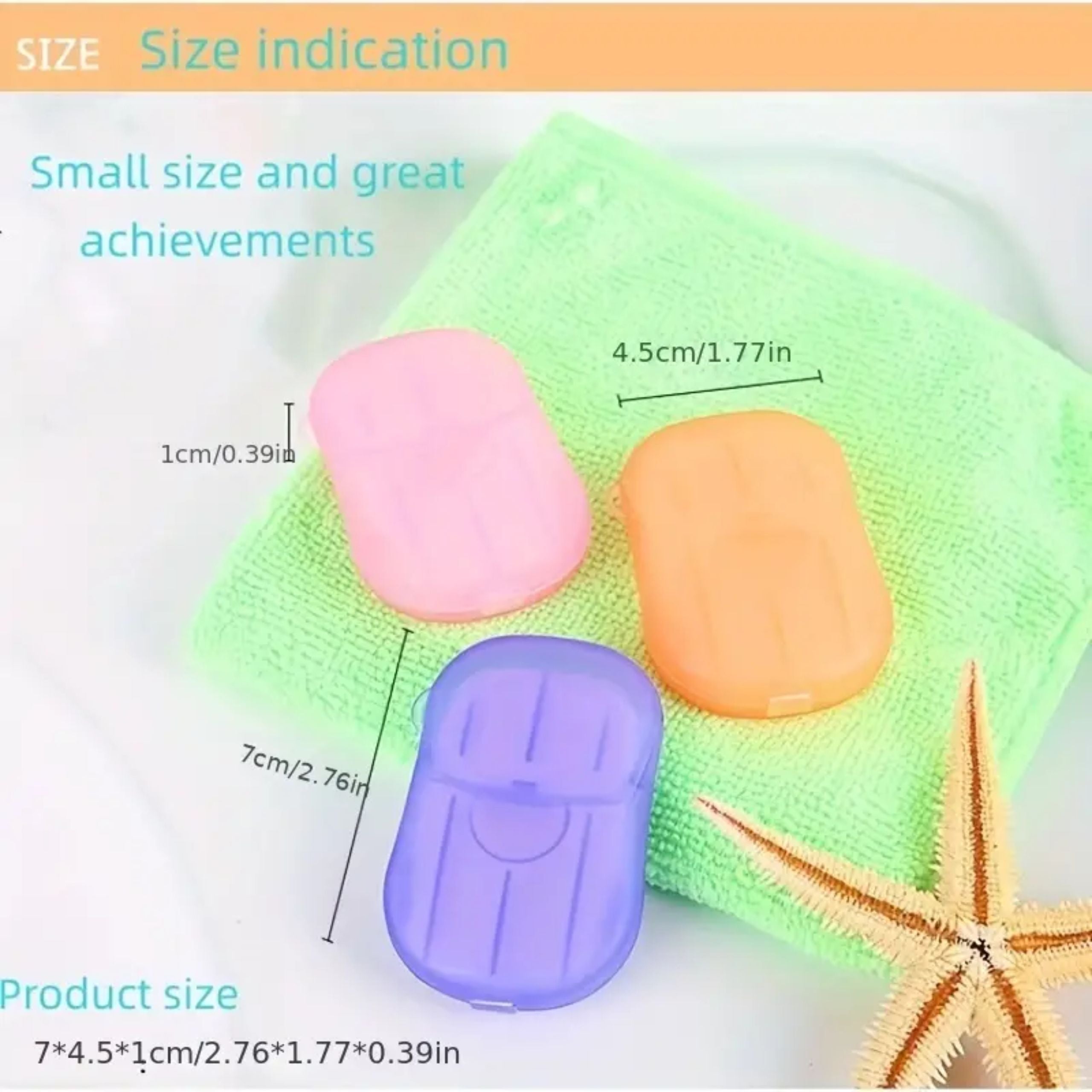 Omega Korea 1 Traveling Soap Sheets (1*50-Sheet) - 5 Pcs Set