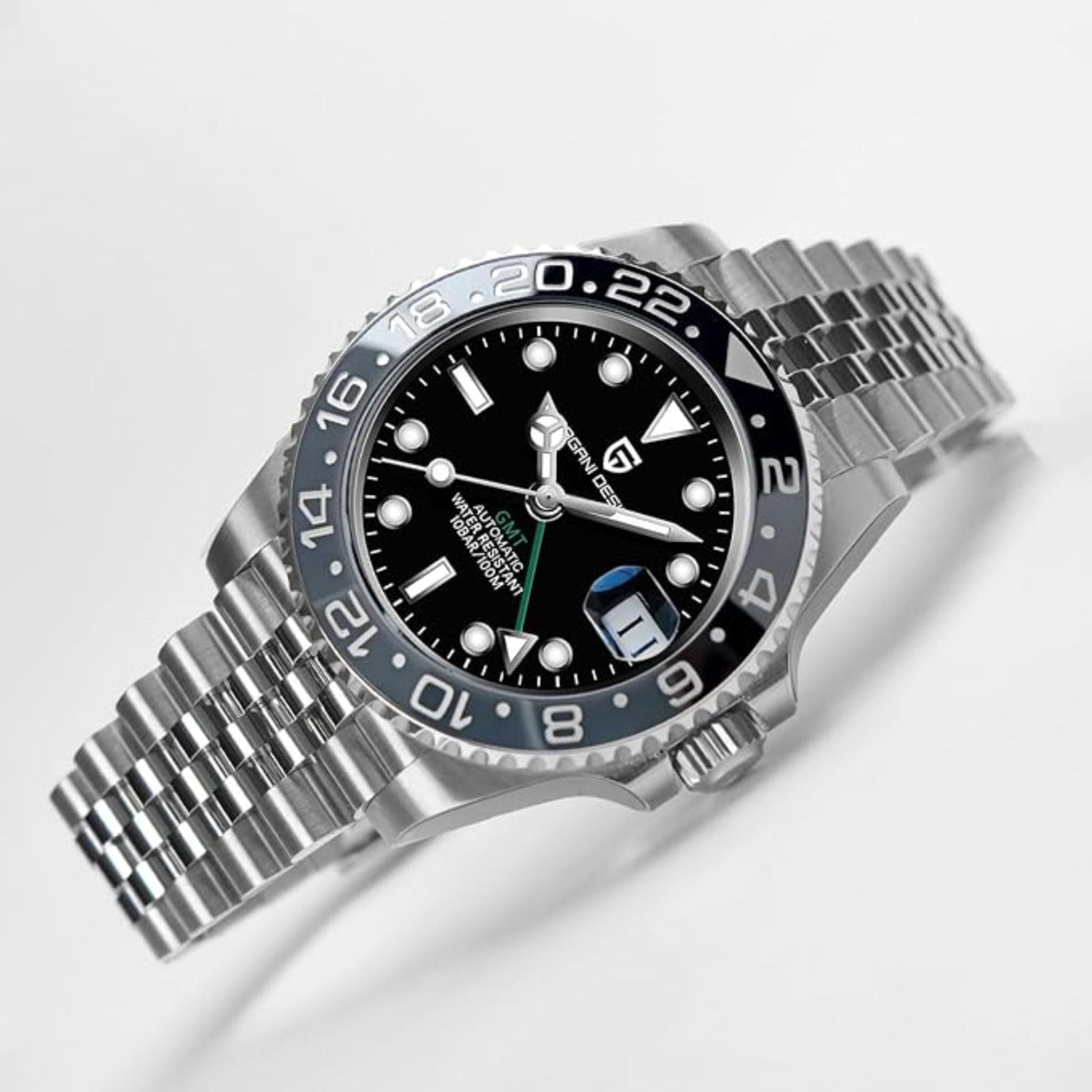PAGANI DESIGN GMT Automatic Mechanical Men's Watch - Black