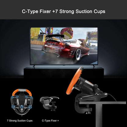 PXN V3 PRO Gaming Racing Wheel - Orange