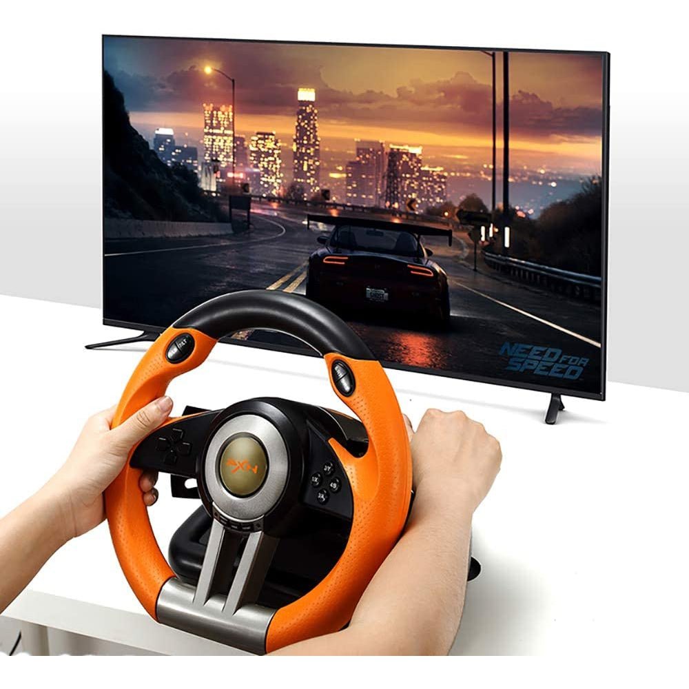 PXN V3 PRO Gaming Racing Wheel - Orange
