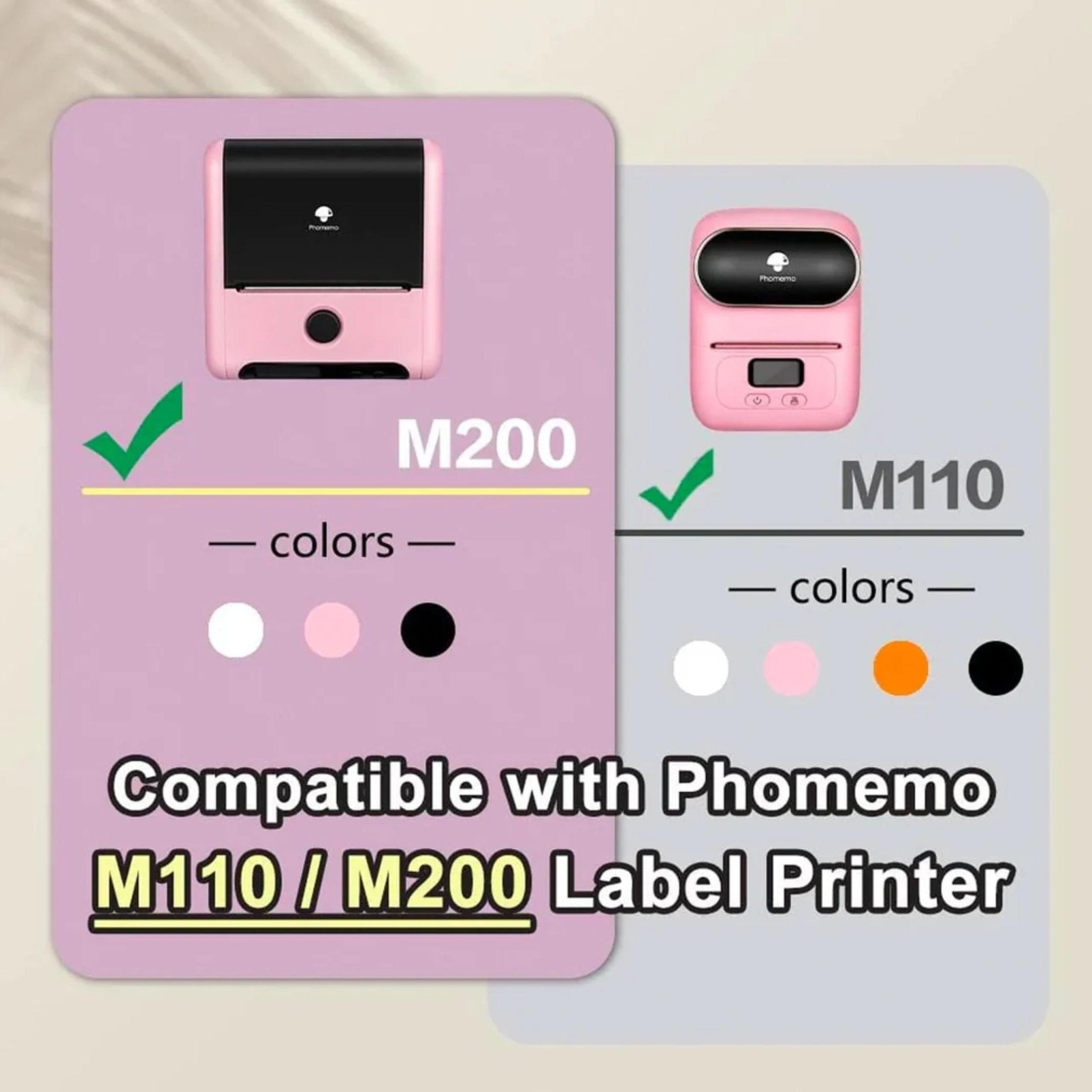 Phomemo Square Label 40*40mm 180pcs - White