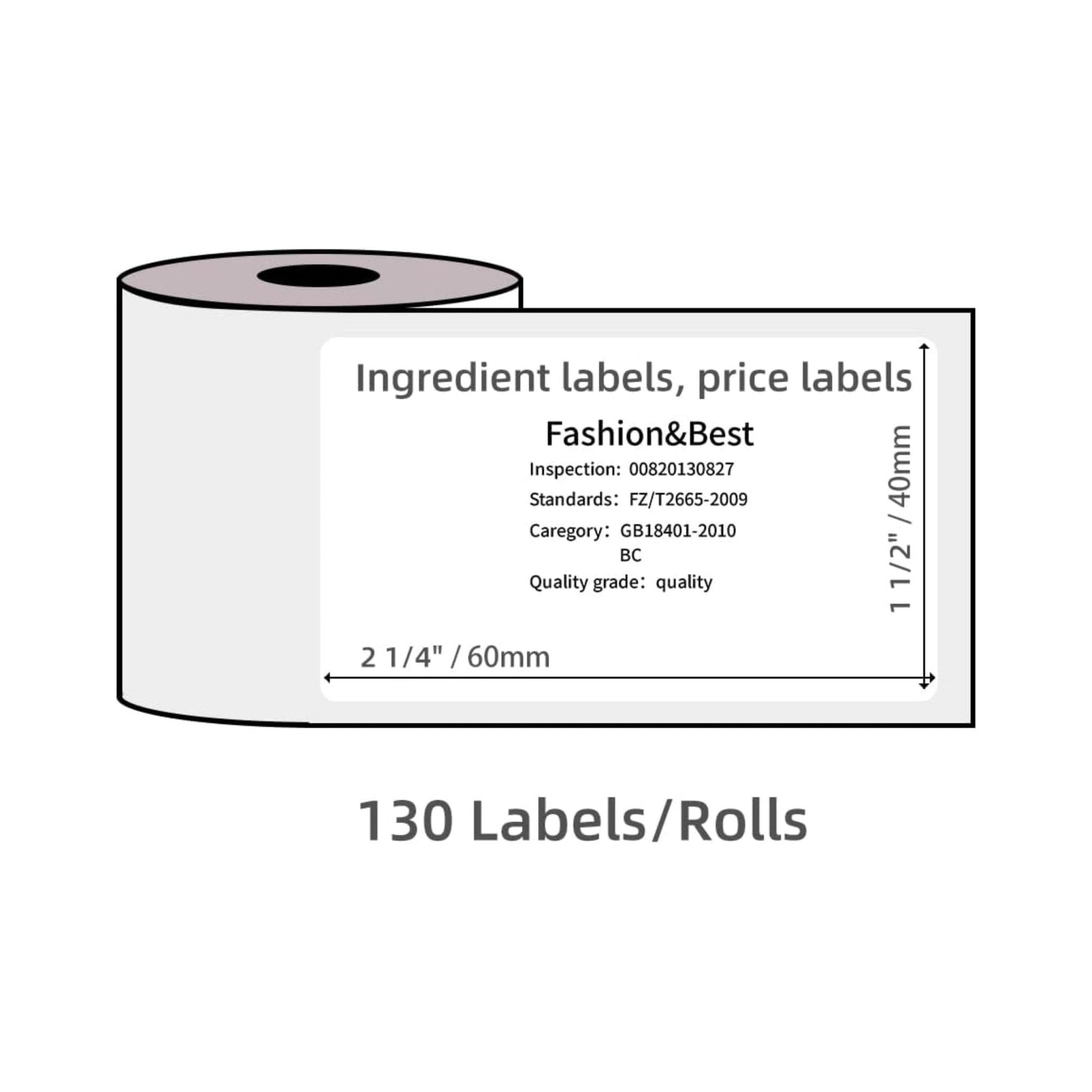 Phomemo Square Label 40*60mm 130pcs - White