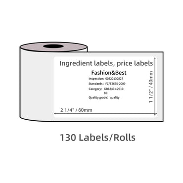 Phomemo Square Label 40*60mm 130pcs - White