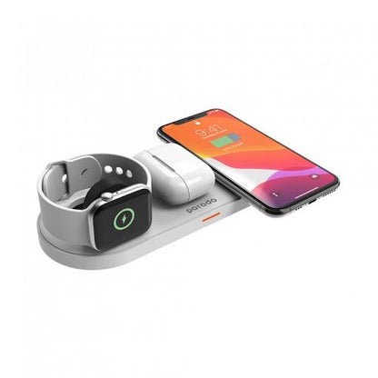 Porodo 4 In 1 Slim Charging Base Dual Wireless Charging Pads