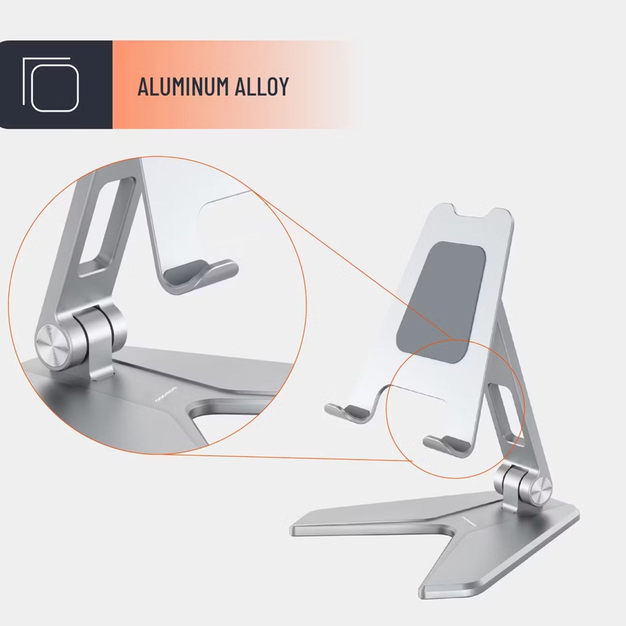 Porodo Folding Mobile Stand HS21 - Silver