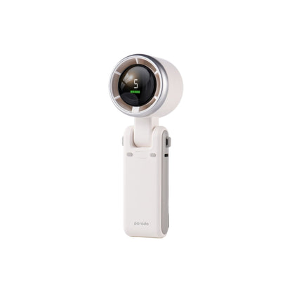 Porodo Handheld Turbo Fan 180° Foldable - White