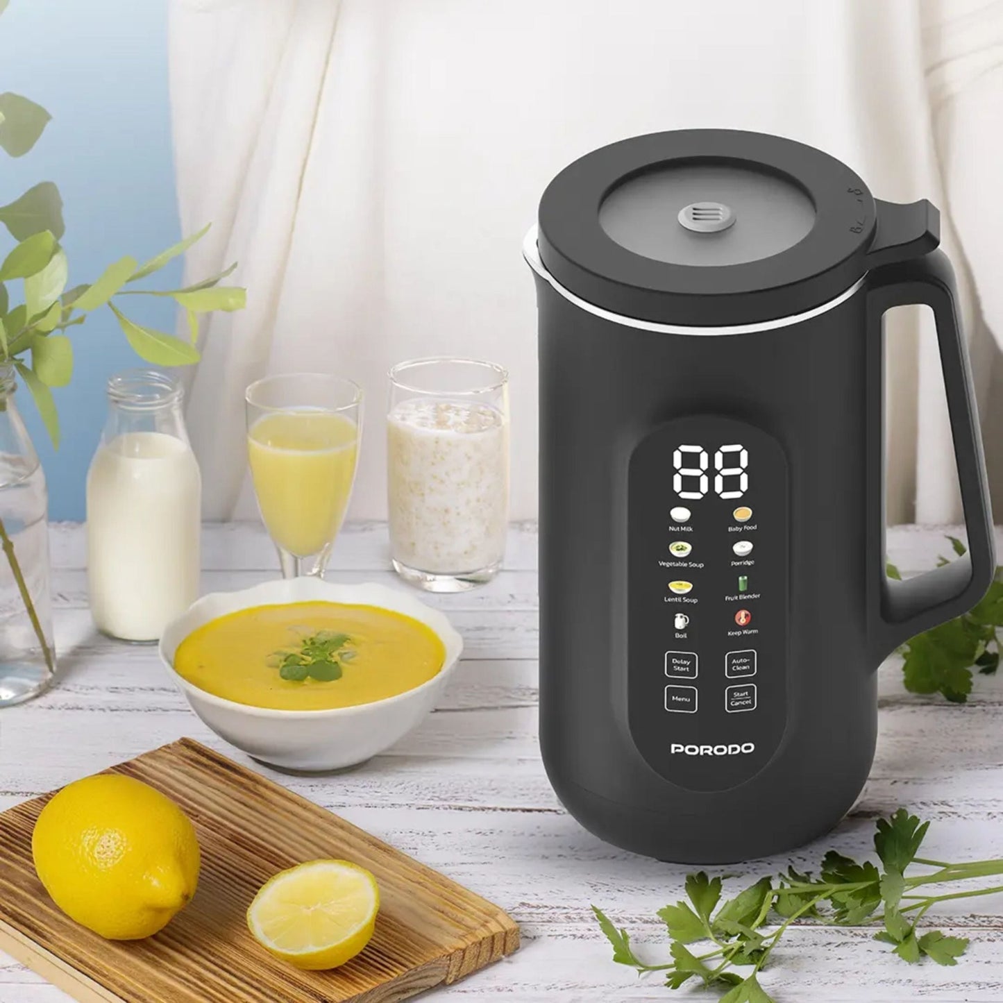 Porodo Lifestyle 800W Nut Milk Maker - Black