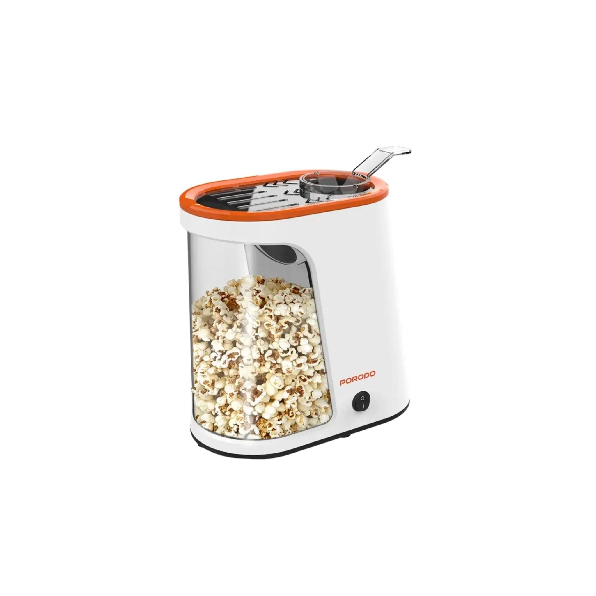 Porodo Lifestyle Air-Popped Popcorn Maker - White/Orange