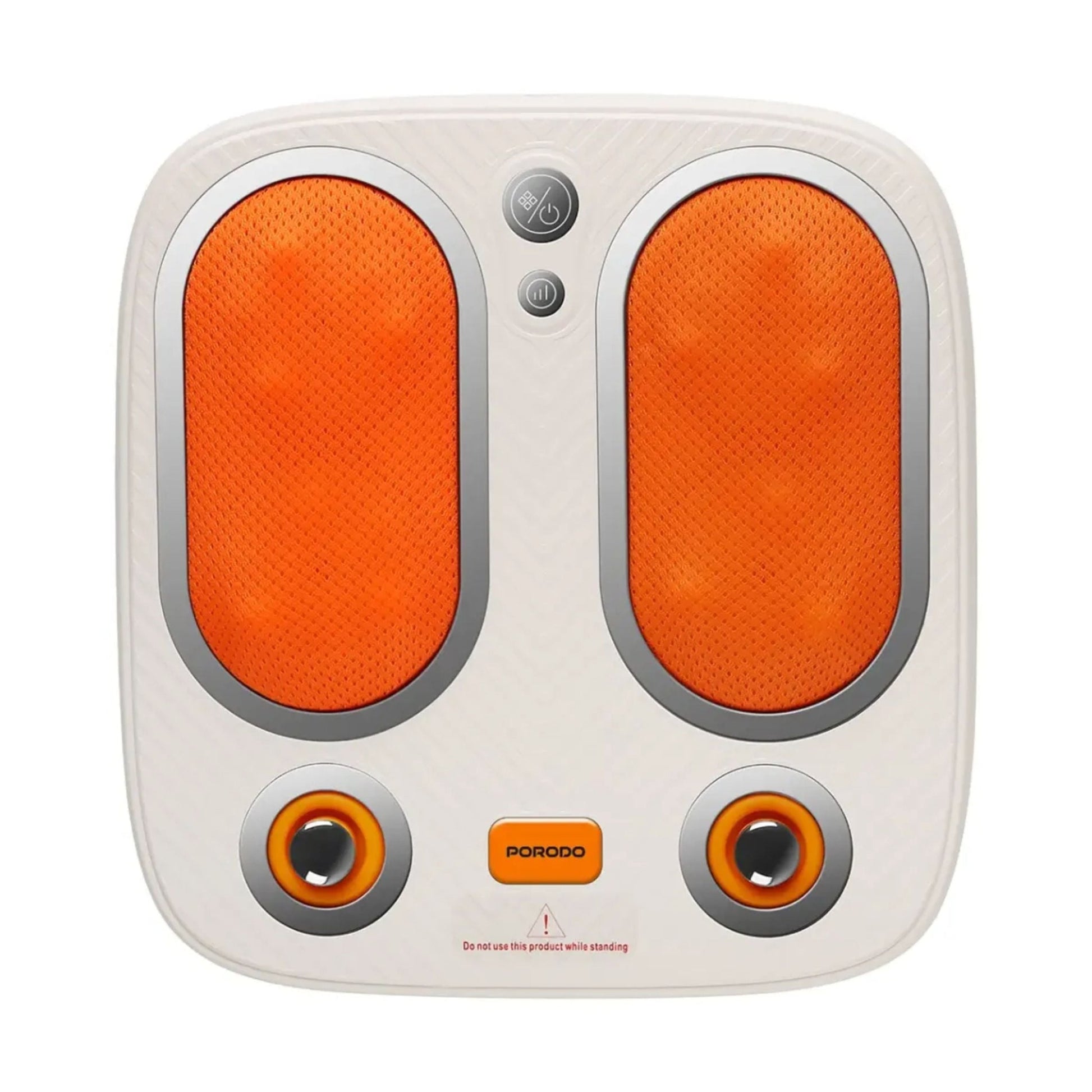 Porodo Lifestyle Cordless Heated Foot Massager with Tapping & Kneading Therapy - White