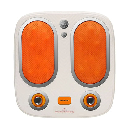 Porodo Lifestyle Cordless Heated Foot Massager with Tapping & Kneading Therapy - White