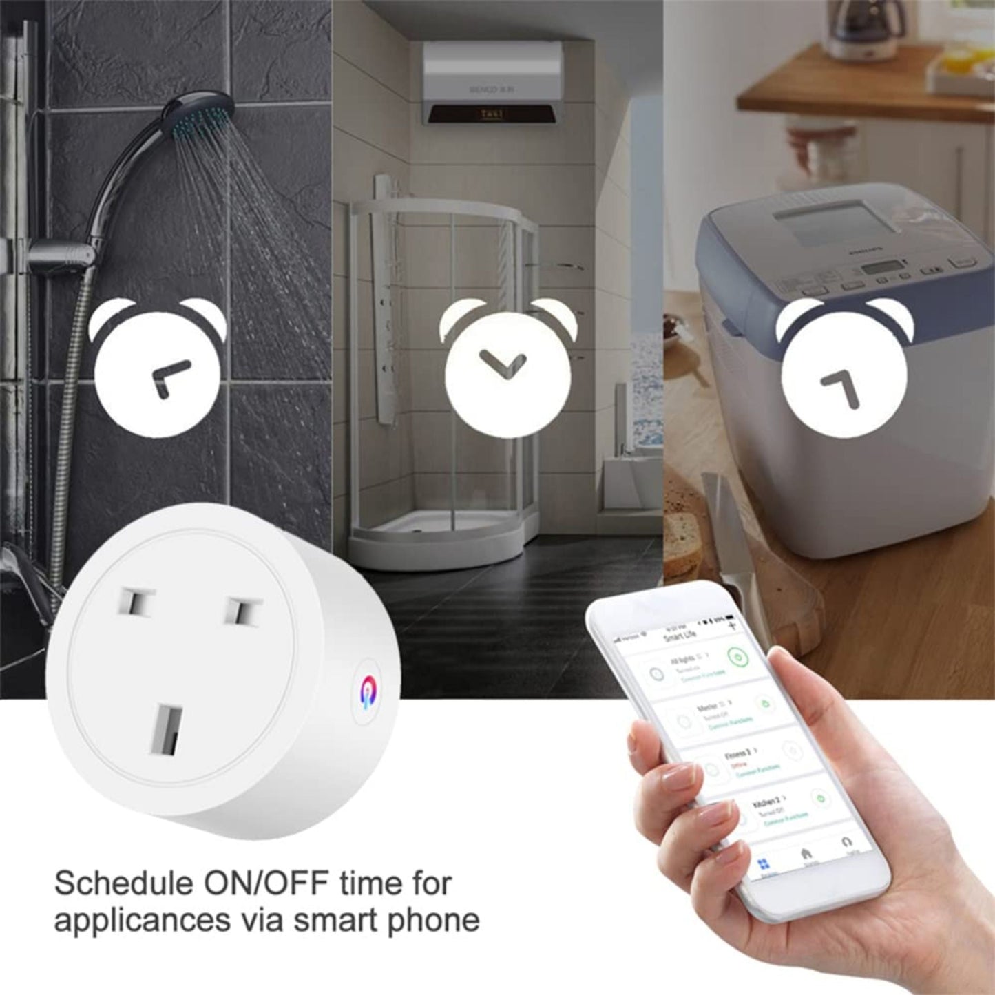 Porodo Lifestyle Dual Smart Wifi i Plug UK16A - White