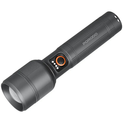 Porodo Lifestyle Lumalite 1200 Rechargeable Flashlight - Gray