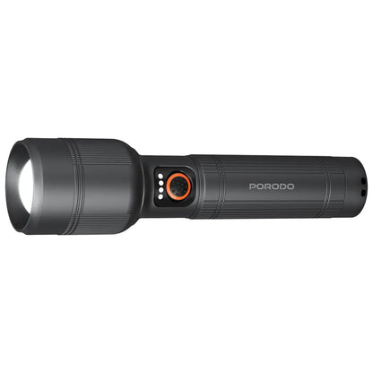 Porodo Lifestyle Lumalite 2600 Rechargeable Flashlight - Grey