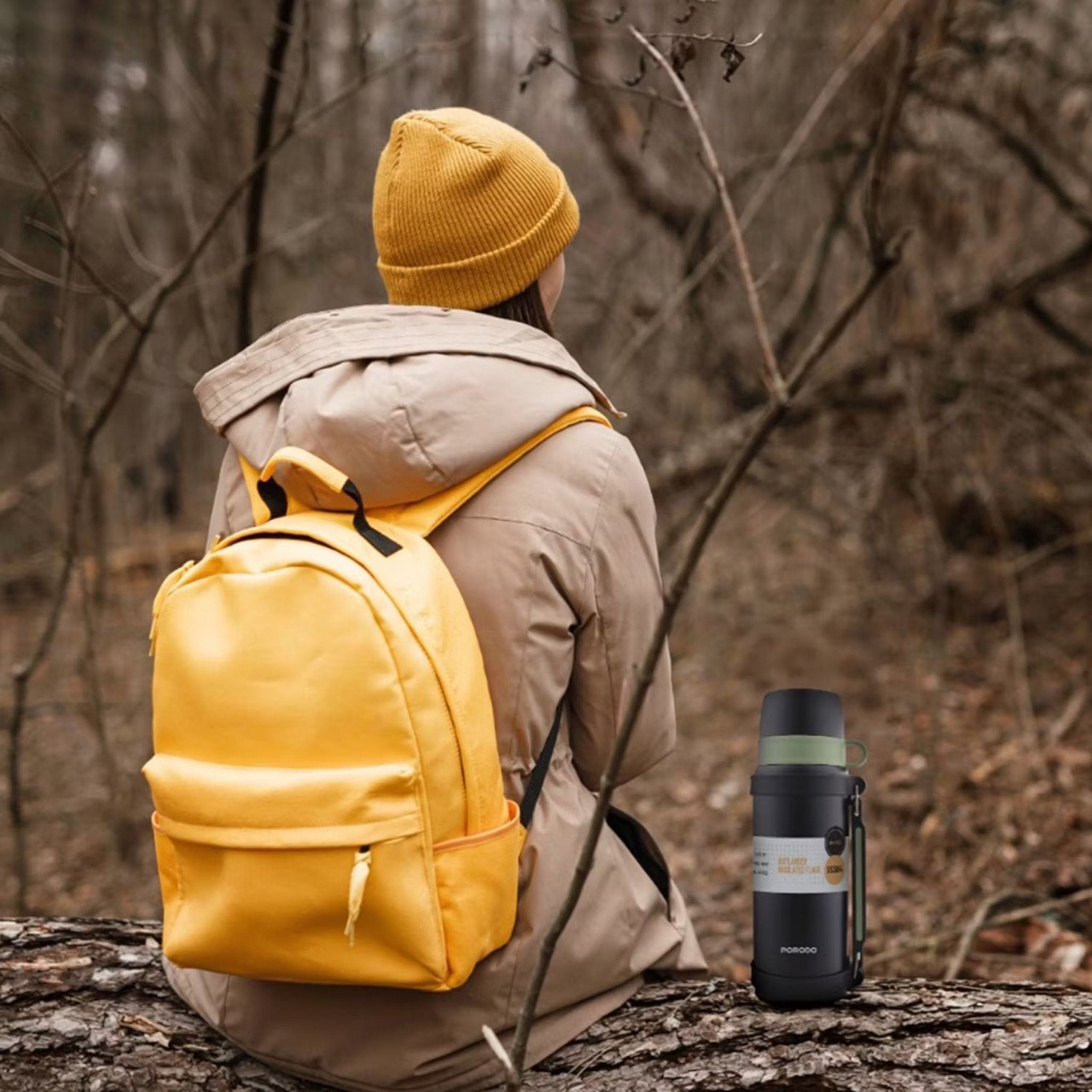 Porodo Lifestyle Outlander Insulation Flask 1.8L - Black