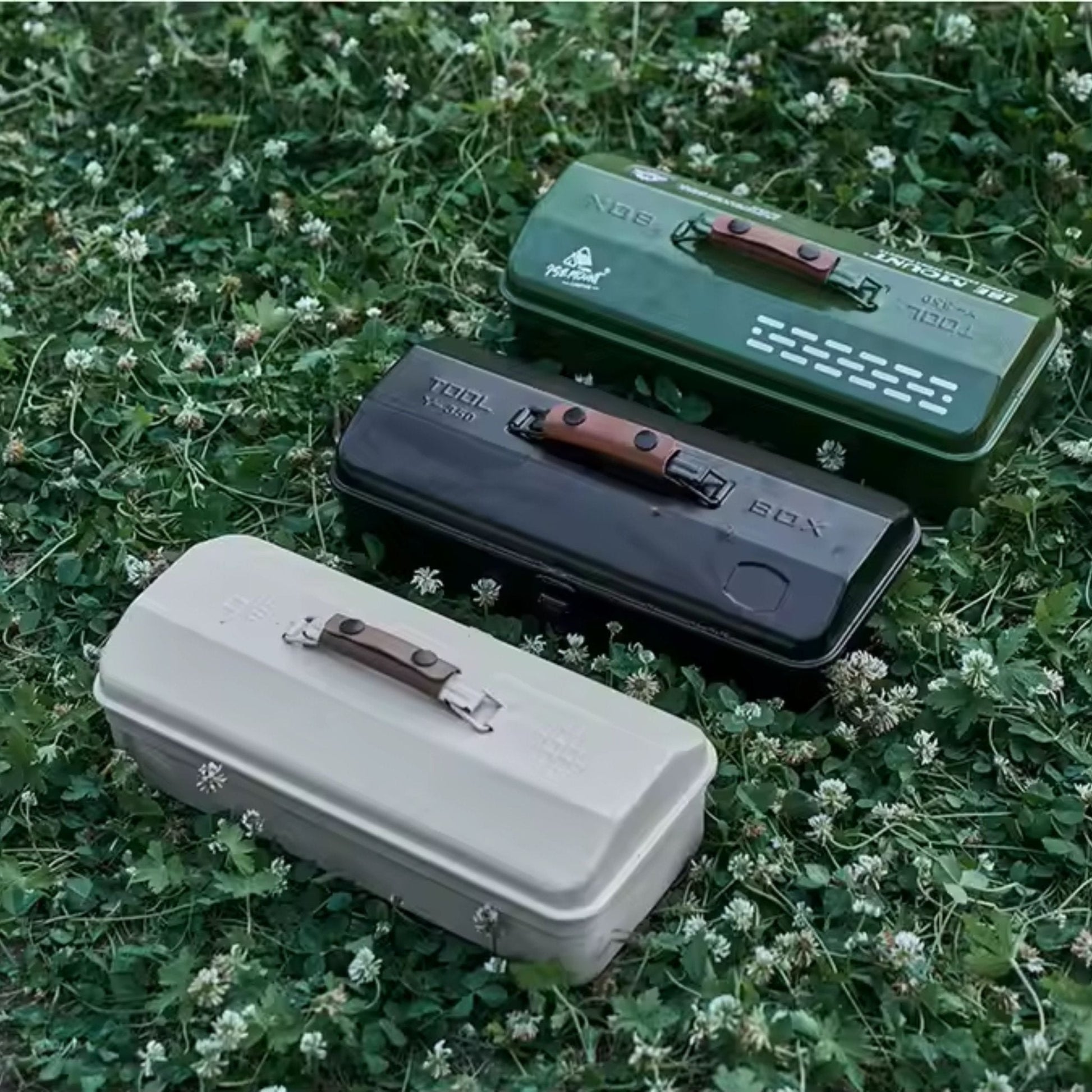 Portable Camping Picnic Hand Box Metal Tools Storage Box - 1