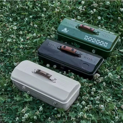 Portable Camping Picnic Hand Box Metal Tools Storage Box - 1