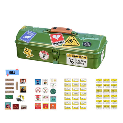 Portable Camping Picnic Hand Box Metal Tools Storage Box - 1