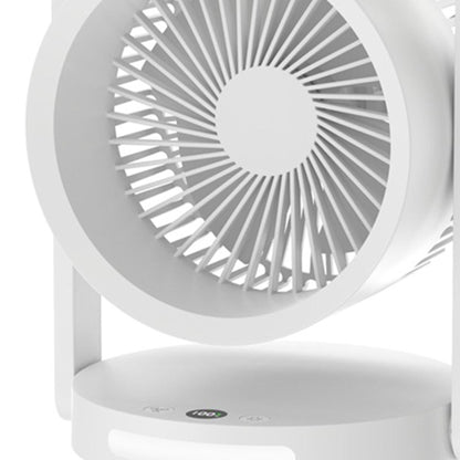 Portable Desk Fan with Built-in Light 3600 mAh 4 Speeds