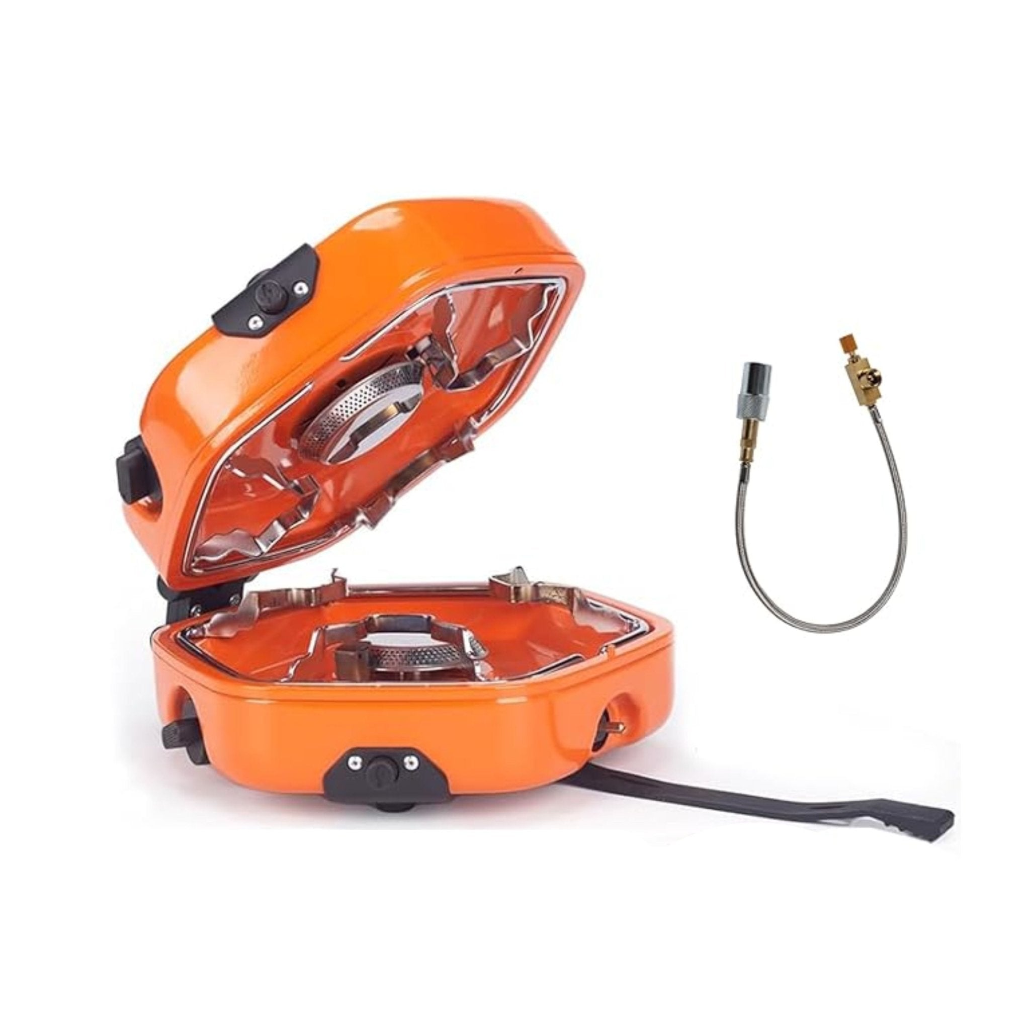 Portable Dual Burner Camping Gas Stove YC01 - Orange