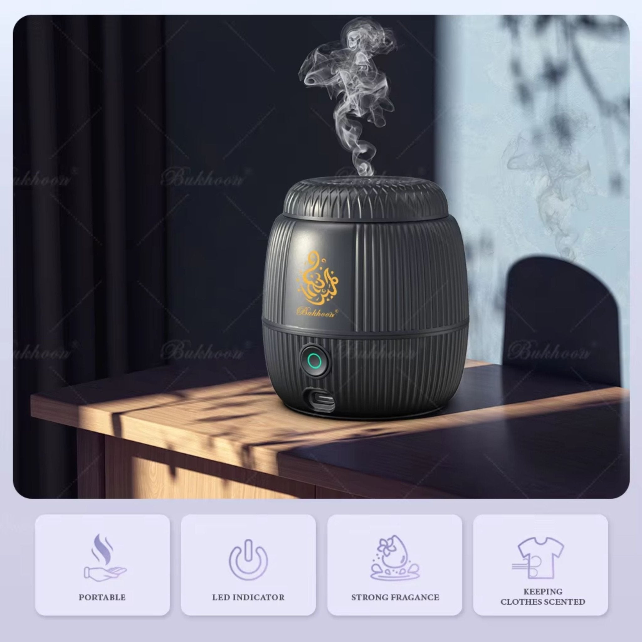Portable Incense Burner B31 - Black