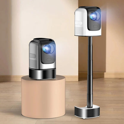 Portable Intelligent Projector WiFi Support 1080p 28.2Inch - Gray