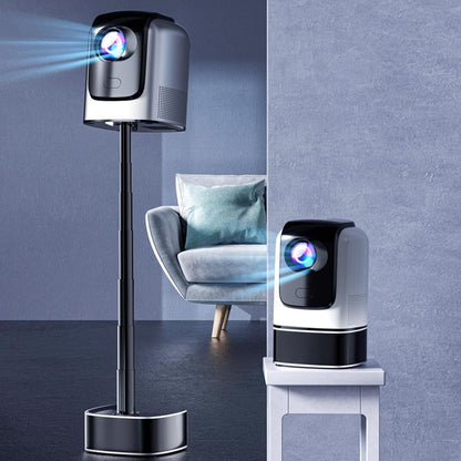 Portable Intelligent Projector WiFi Support 1080p 28.2Inch - Gray
