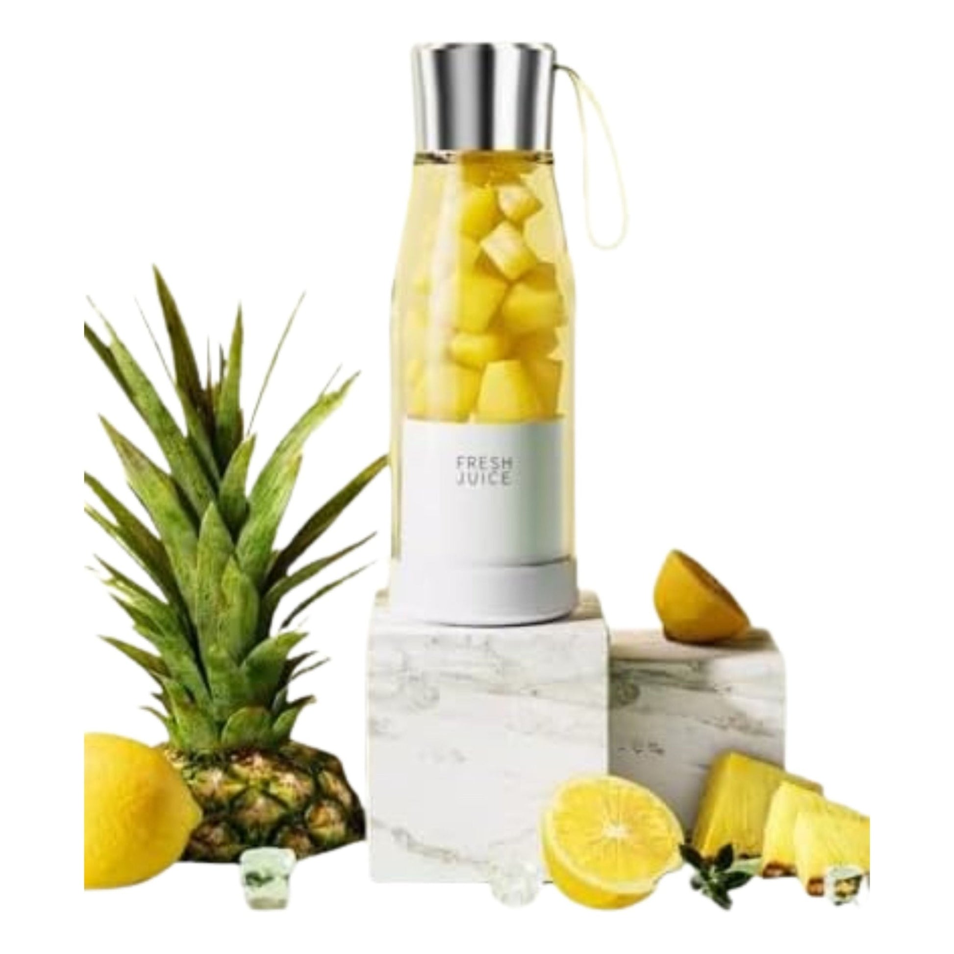 Portable Mini Fruit Blender 450ml - White
