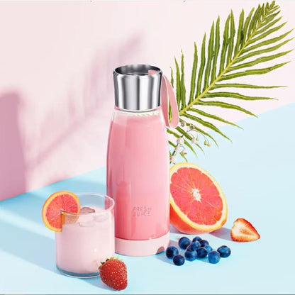 Portable Mini Fruit Blender 450ml - White