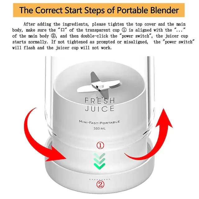 Portable Mini Juicer A-578 - Pink