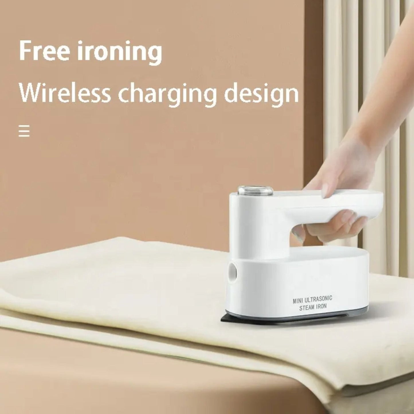 Portable Mini Rechargeable Ultrasonic Steam Iron IM-228B - White