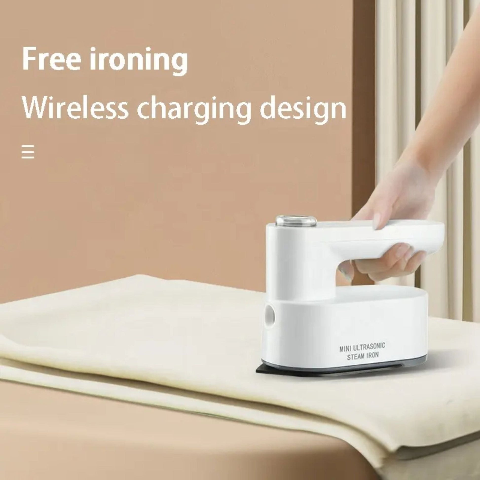 Portable Mini Rechargeable Ultrasonic Steam Iron IM-228B - White
