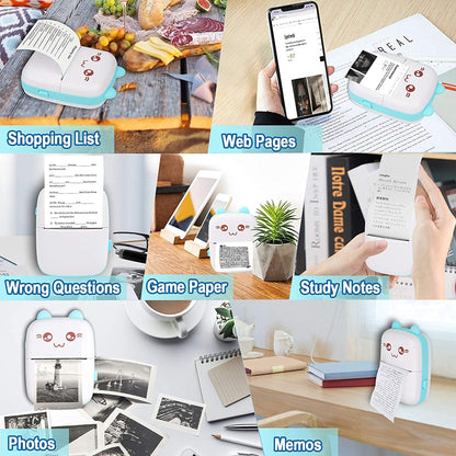 Portable Printer Mini Pocket Wireless Bluetooth Thermal Printer