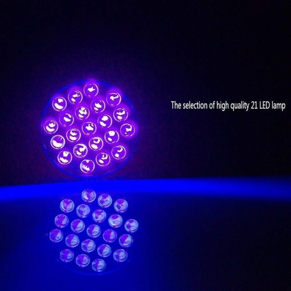 Powerful UV Flash Light With 21 LED Lamp C-L237