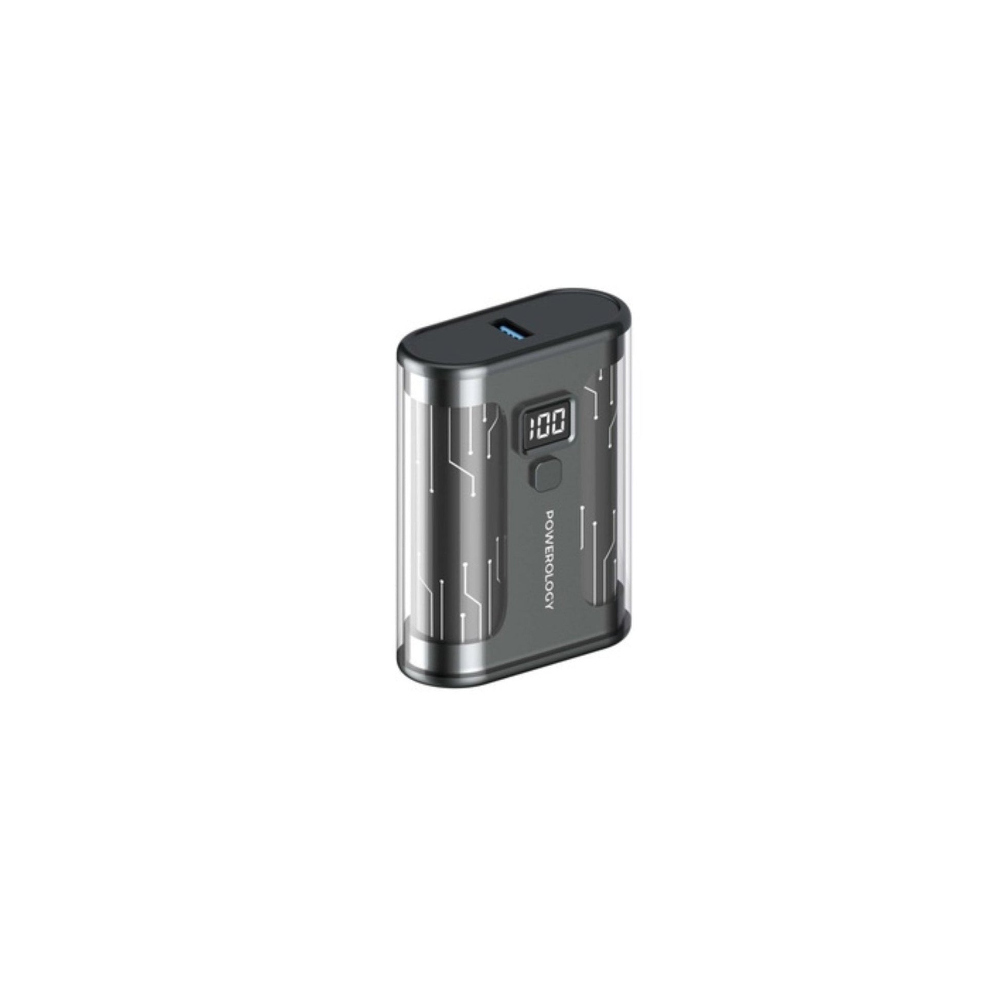 Powerology Crystalline Series Power Bank 10000mAh PD 35W - Black