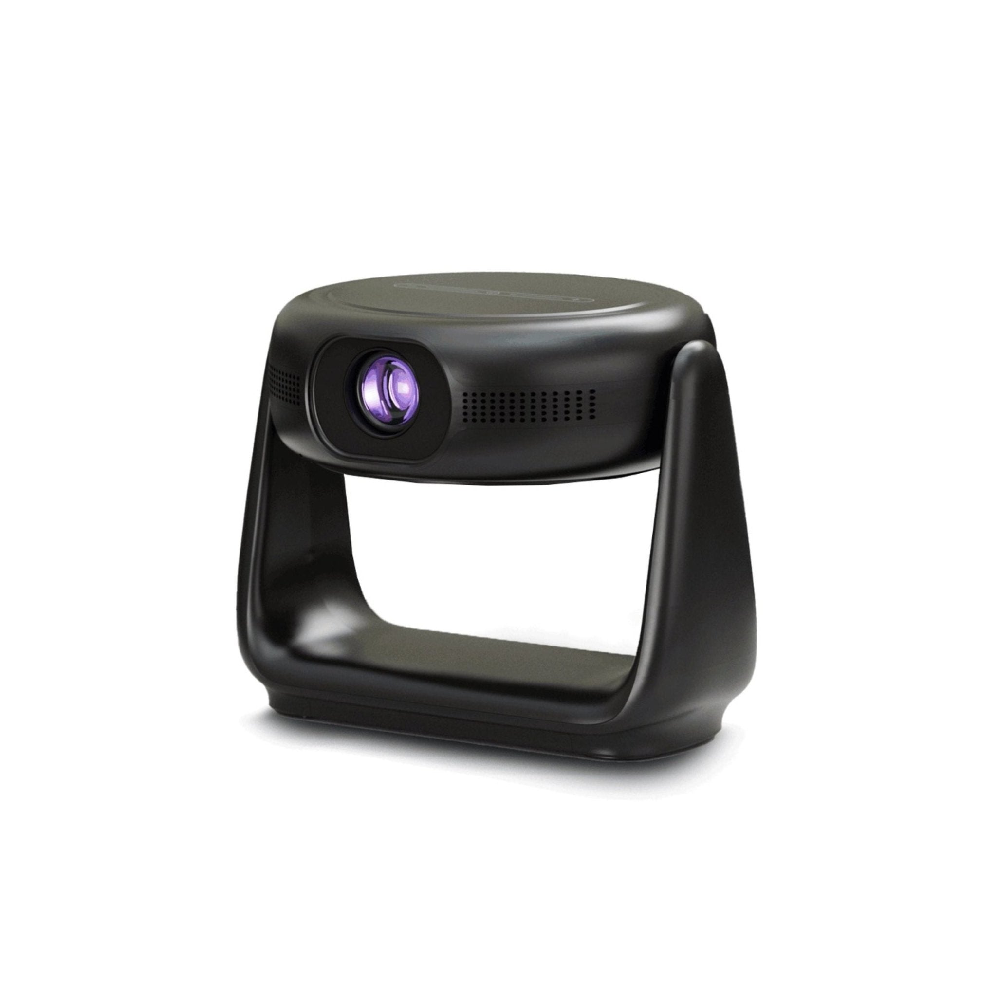 Powerology Rotating Stand Full HD Portable Projector with Built-in Battery and LCD light - Black ( 1 Year Plan )