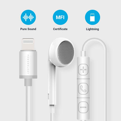 Powerology Single Mono Earphone - Lightning