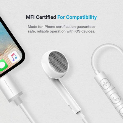 Powerology Single Mono Earphone - Lightning